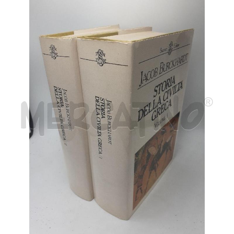 BURCKHARDT - STORIA DELLA CIVILTÀ GRECA - DUE VOLUMI  | Mercatino dell'Usato Roma porta maggiore 1