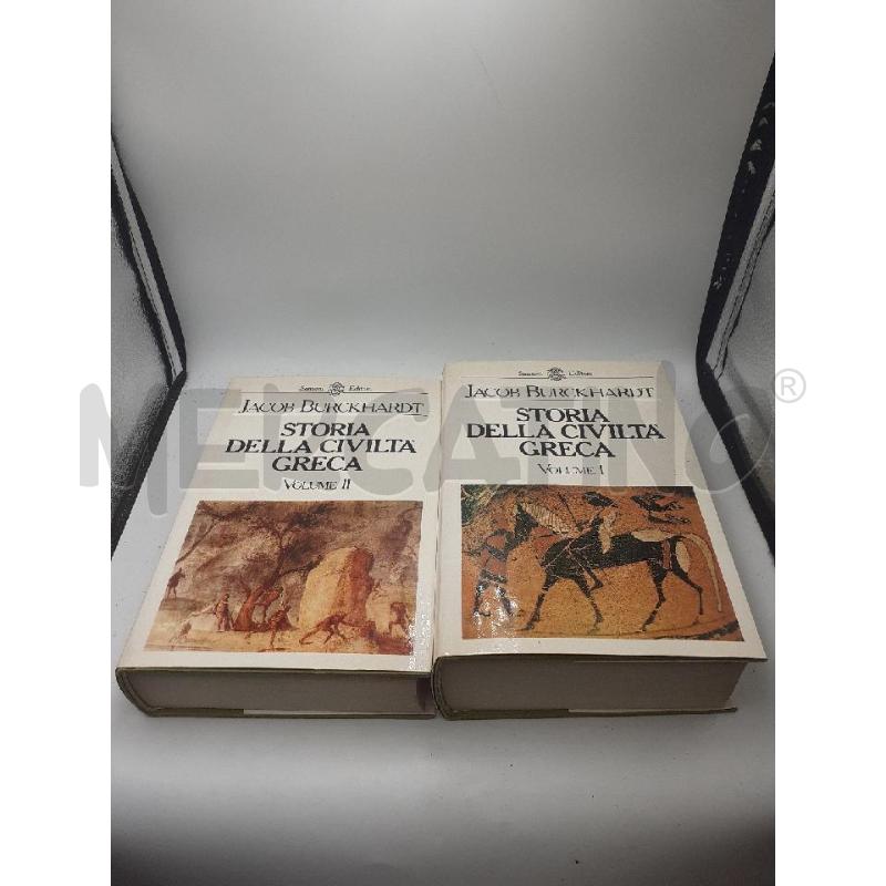 BURCKHARDT - STORIA DELLA CIVILTÀ GRECA - DUE VOLUMI  | Mercatino dell'Usato Roma porta maggiore 2