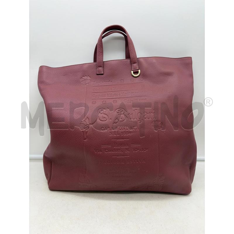BVLGARI BORSA DONNA ROSA ANTICO DETT SILVER INCISIONE 40X45  | Mercatino dell'Usato Roma porta maggiore 1