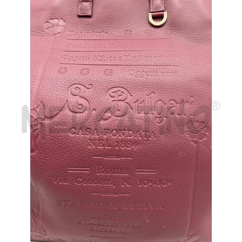 BVLGARI BORSA DONNA ROSA ANTICO DETT SILVER INCISIONE 40X45  | Mercatino dell'Usato Roma porta maggiore 2
