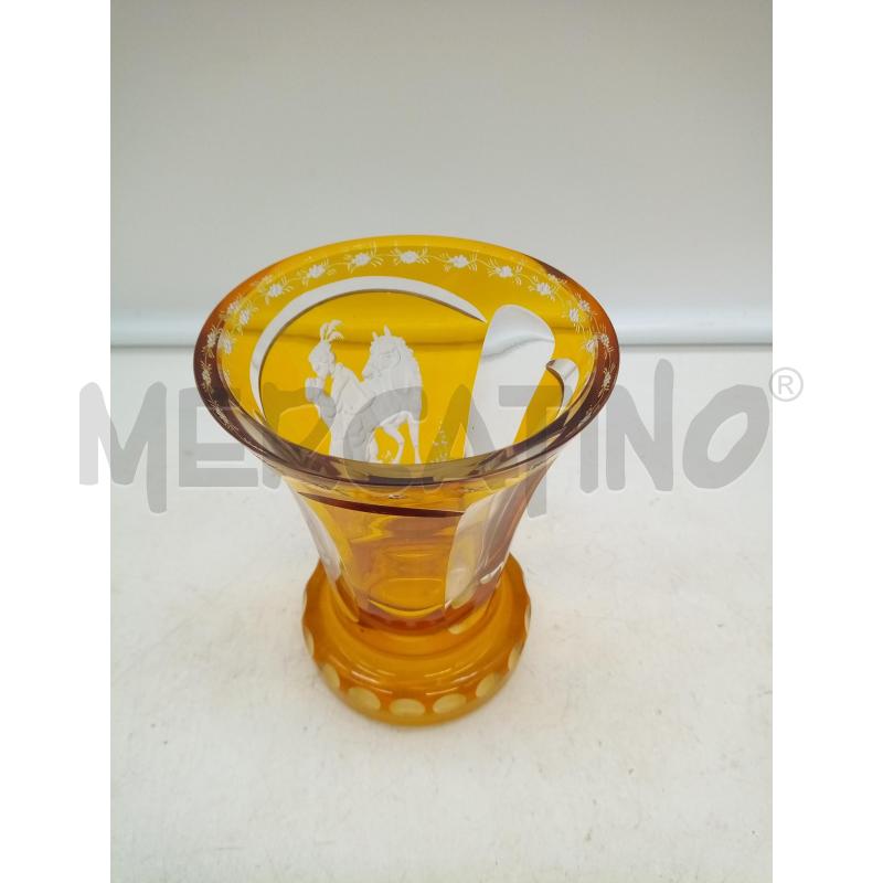 CALICE BIEDERMEIER GIALLO MOLATURA INNAMORATI | Mercatino dell'Usato Roma porta maggiore 3