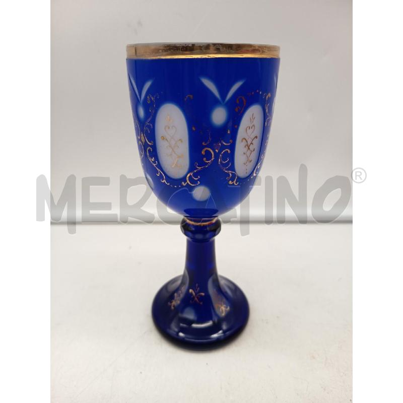 CALICE DA COLLEZIONE BIEDERMEIER BLU | Mercatino dell'Usato Roma porta maggiore 1
