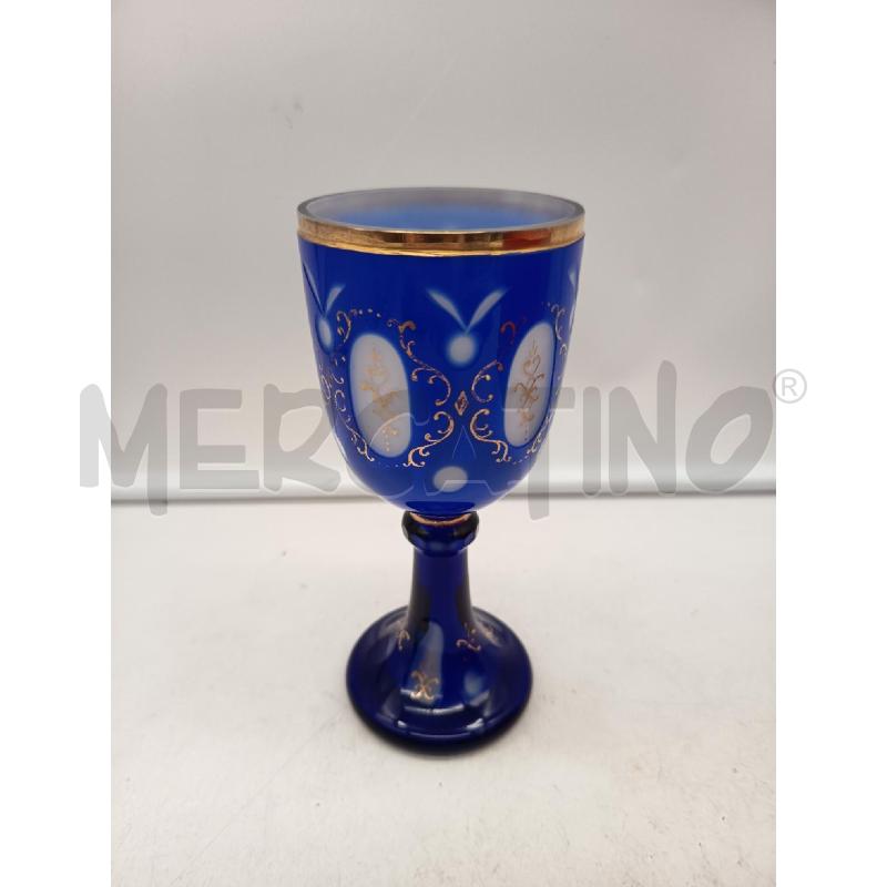 CALICE DA COLLEZIONE BIEDERMEIER BLU | Mercatino dell'Usato Roma porta maggiore 4