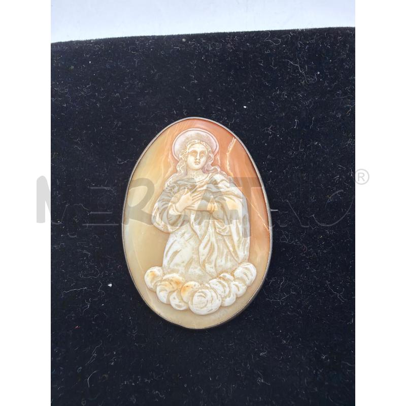 CAMMEO MADONNA CORNICE ARGENTATA DIFETTO | Mercatino dell'Usato Roma porta maggiore 1