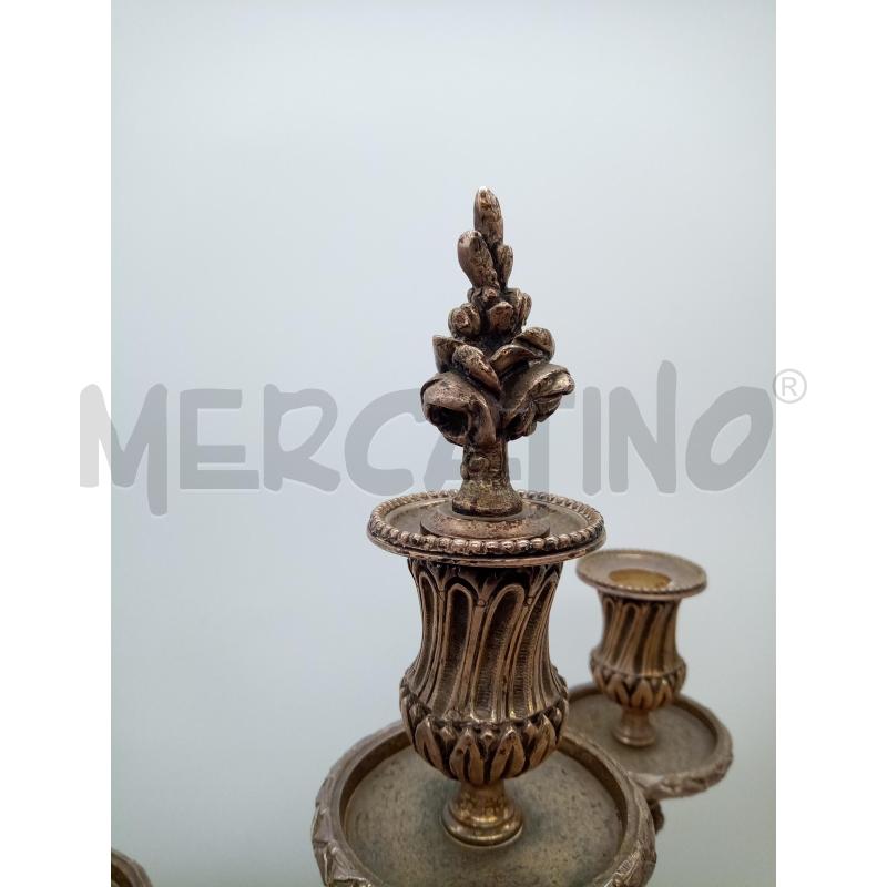 CANDELABRO 4F SHEFFIELD IMPERO FOGLIE FESTONI | Mercatino dell'Usato Roma porta maggiore 3