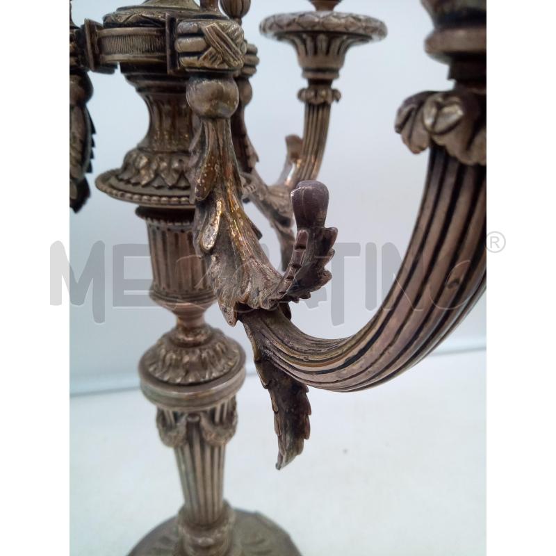 CANDELABRO 4F SHEFFIELD IMPERO FOGLIE FESTONI | Mercatino dell'Usato Roma porta maggiore 5