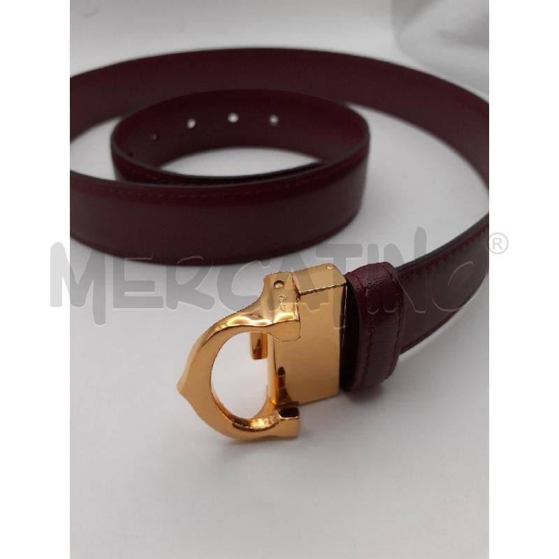 CARTIER CINTURA BORDEAUX PELLE FIBBIA C GOLD | Mercatino dell'Usato Roma porta maggiore 2