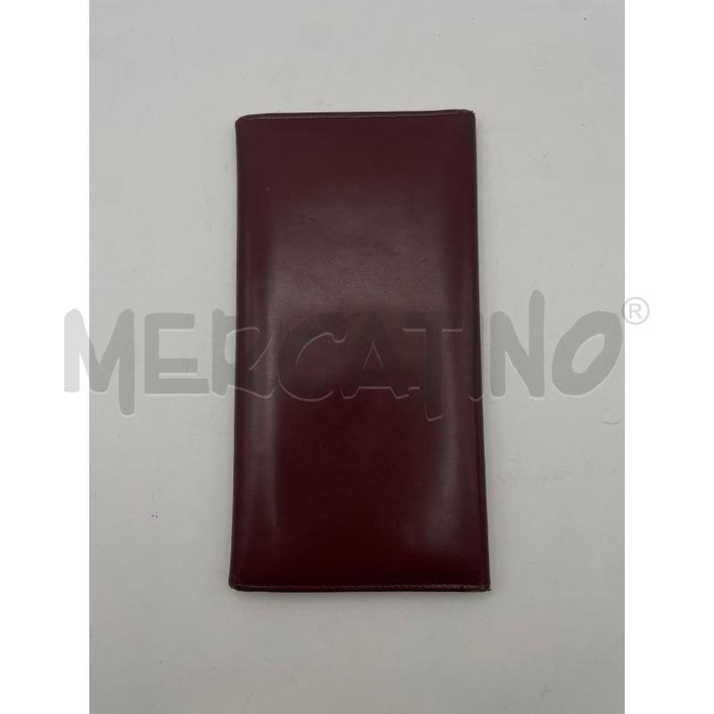 CARTIER PORTA FOGLIO MARRONE PELLE CHIUSURA BOTT PRESSIONE SILVER  | Mercatino dell'Usato Roma porta maggiore 2