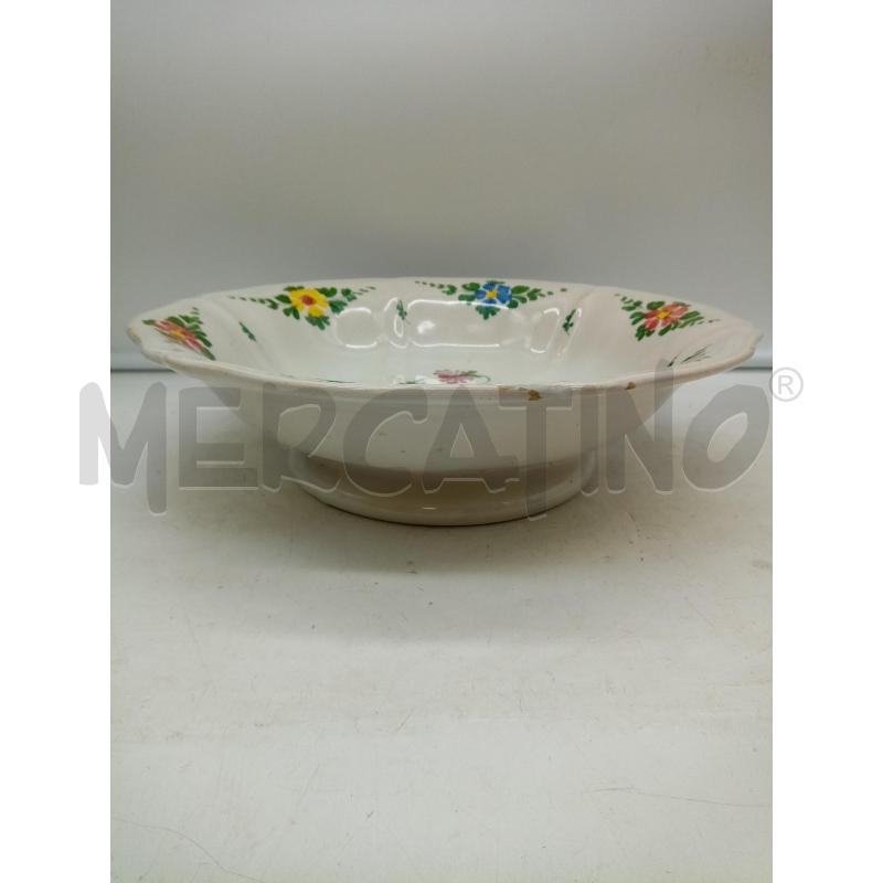 CENTROTAVOLA CERAMICA FIORI DIPINTI  | Mercatino dell'Usato Roma porta maggiore 4
