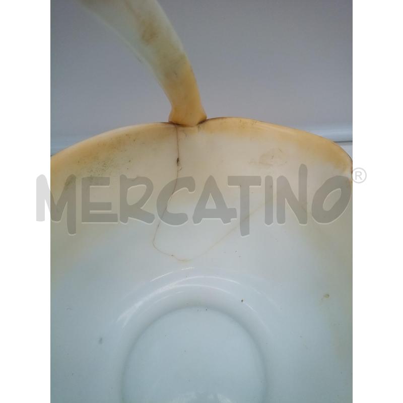 CESTINO OPALINA FOGLIE RILIEVO DETT DORATI LIEVE DIFETTO | Mercatino dell'Usato Roma porta maggiore 3