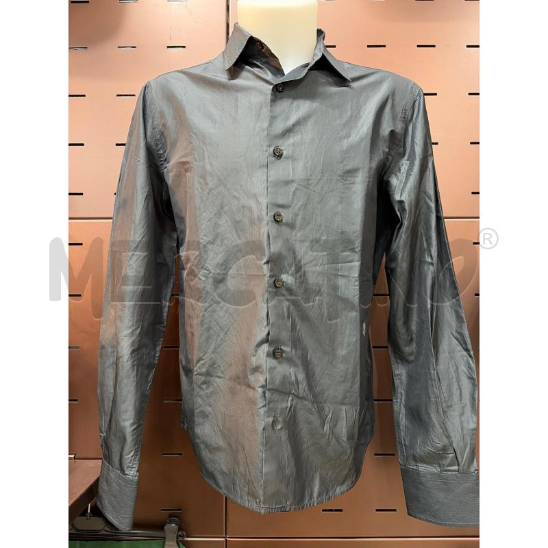 CLASS CAVALLI CAMICIA UOMO GRIGIA SETA  | Mercatino dell'Usato Roma porta maggiore 1