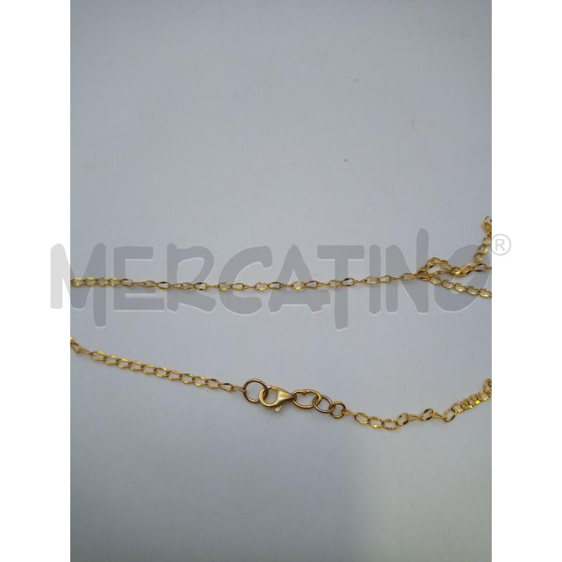 COLLANA CATENINA DORATA CHIUSURA 925 CIONDOLO GIADA CAMMEO MADREPERLA | Mercatino dell'Usato Roma porta maggiore 4