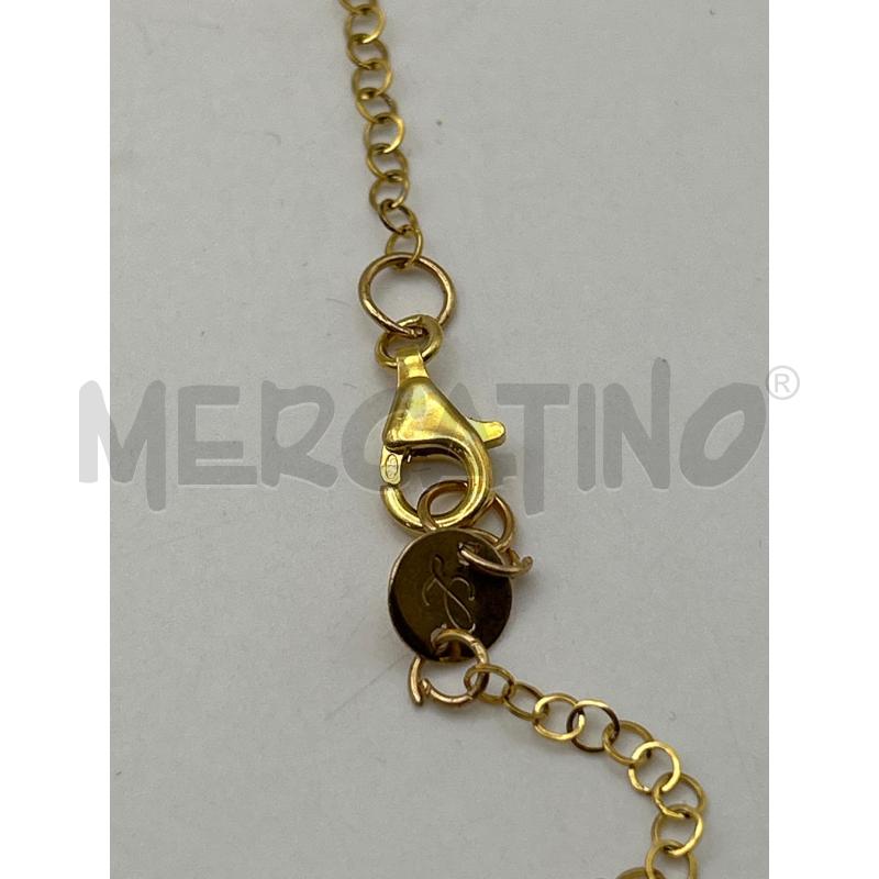 COLLANA CATENINA GOLD DOPPIO CIONDOLO RAMETTO CORALLO | Mercatino dell'Usato Roma porta maggiore 3