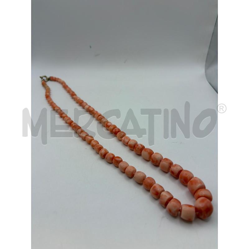 COLLANA CORALLO ROSA CHIUSURA 925 | Mercatino dell'Usato Roma porta maggiore 1