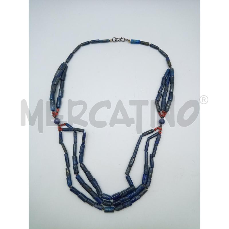 COLLANA LAPISLAZZULI MULTIFILO | Mercatino dell'Usato Roma porta maggiore 1