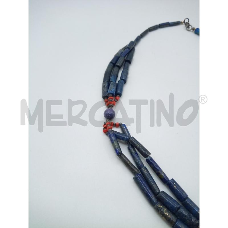 COLLANA LAPISLAZZULI MULTIFILO | Mercatino dell'Usato Roma porta maggiore 3