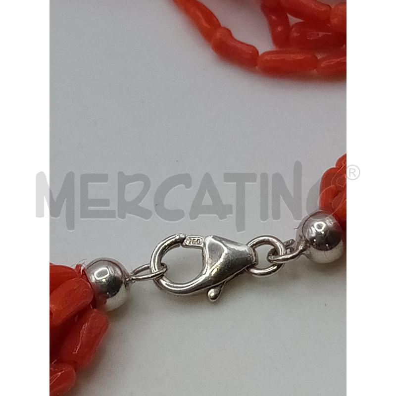 COLLANA MULTIFILO CORALLO CHIUSURA 750 | Mercatino dell'Usato Roma porta maggiore 4