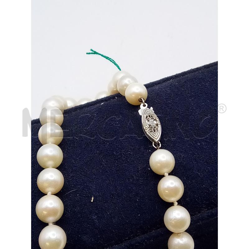 COLLANA PERLE CHIUSURA INCISA | Mercatino dell'Usato Roma porta maggiore 2