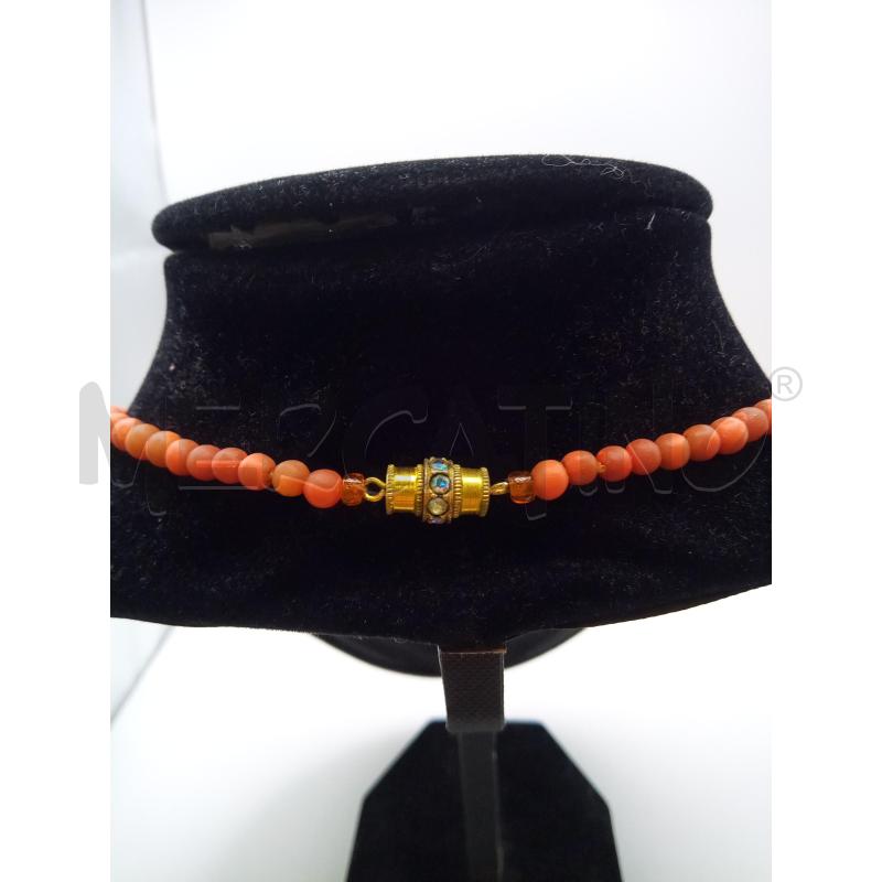 COLLANA PERLE DI CORALLO DEGRADE | Mercatino dell'Usato Roma porta maggiore 3