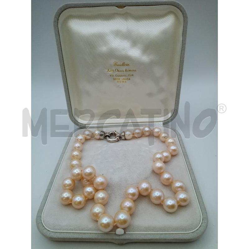 COLLANA PERLE GRANDI CHIUSURA 925 | Mercatino dell'Usato Roma porta maggiore 1