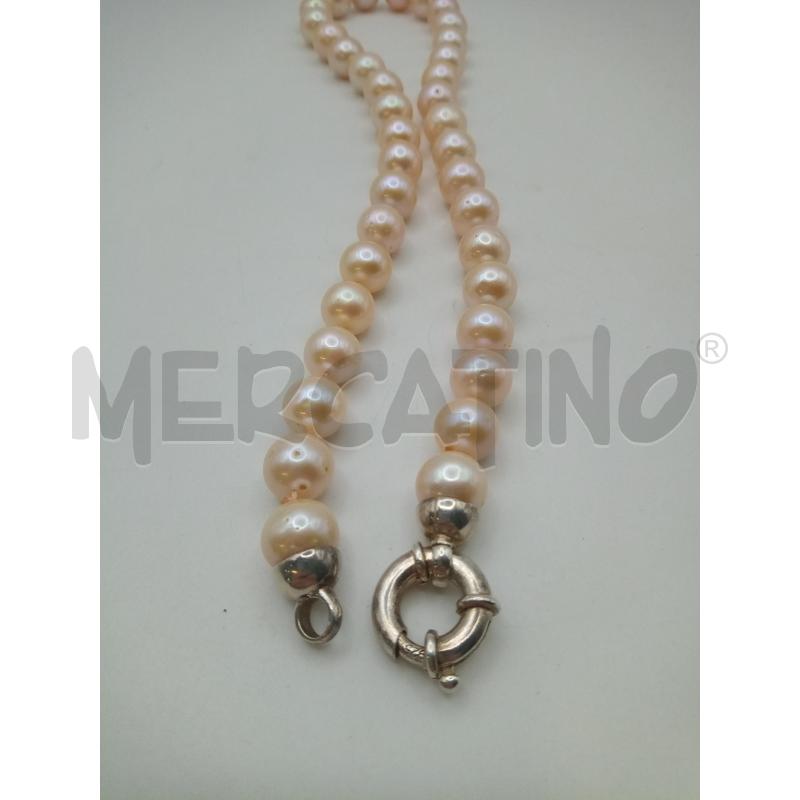 COLLANA PERLE GRANDI CHIUSURA 925 | Mercatino dell'Usato Roma porta maggiore 5