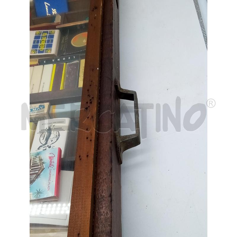 COLLEZ FIAMMIFERI BACHECA LEGNO VETRO SCORREVOLE | Mercatino dell'Usato Roma porta maggiore 5