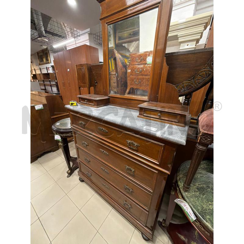 COMO' 4 CASSETTI PIANO MARMO LEGNO CON CONSOLE | Mercatino dell'Usato Roma porta maggiore 2