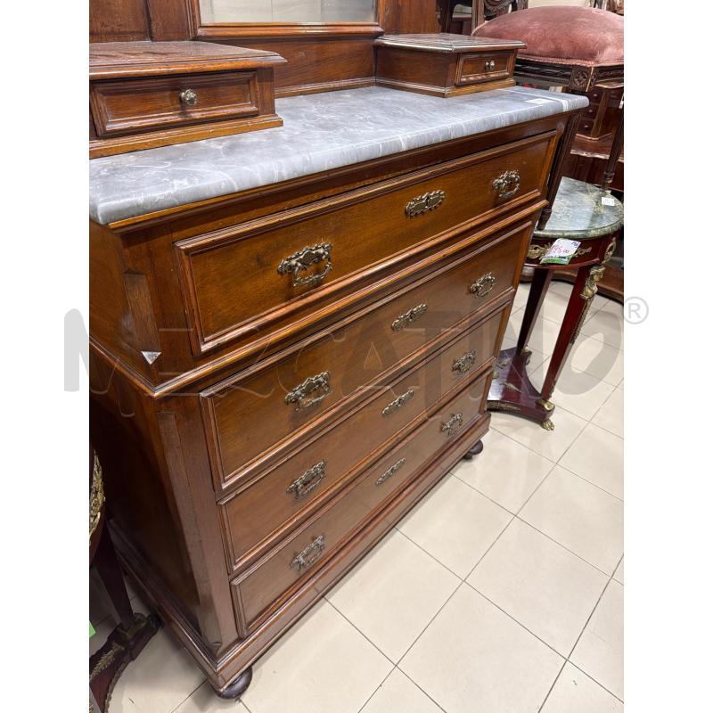 COMO' 4 CASSETTI PIANO MARMO LEGNO CON CONSOLE | Mercatino dell'Usato Roma porta maggiore 4