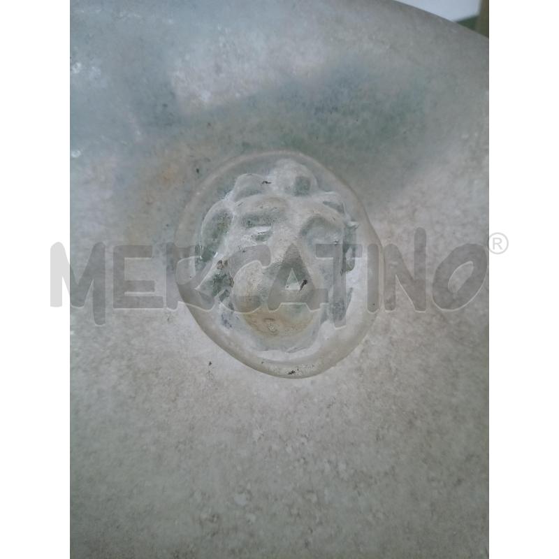 COPPIA APPLIQUE 1L VETRO SCAVO DUE LEONI  | Mercatino dell'Usato Roma porta maggiore 5