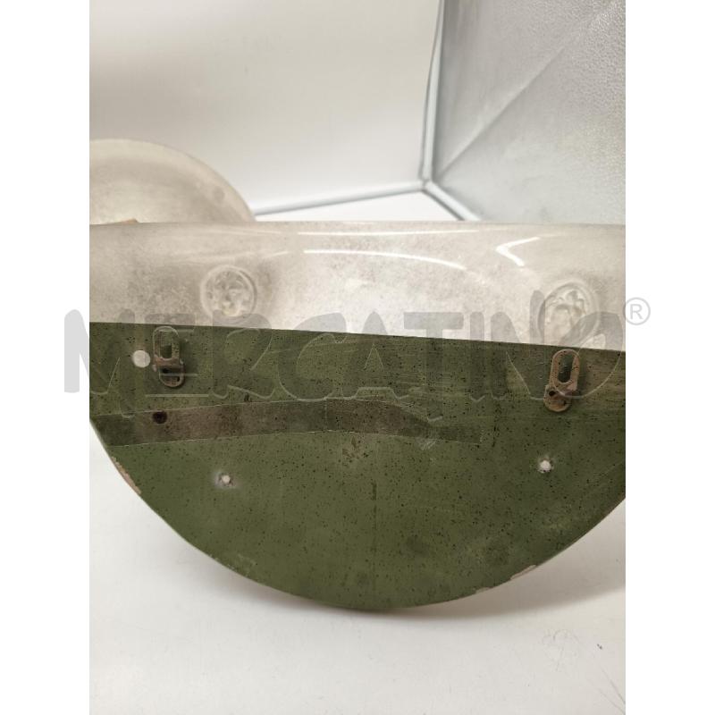 COPPIA APPLIQUE 1L VETRO SCAVO DUE LEONI STRUTTURA FERRO  | Mercatino dell'Usato Roma porta maggiore 5