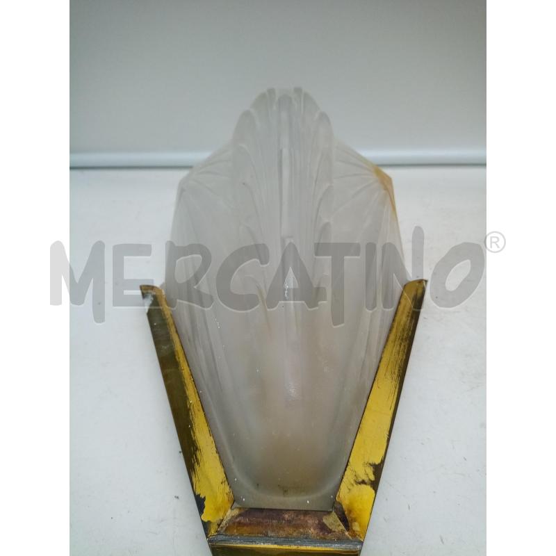 COPPIA APPLIQUE ART DECO STRUTTURA OTTOEN MANCANZE  | Mercatino dell'Usato Roma porta maggiore 2