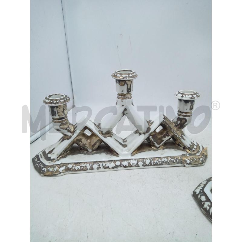 COPPIA CANDELABRI PORC ROSENTHAL INCROCI ANNI 20 | Mercatino dell'Usato Roma porta maggiore 3