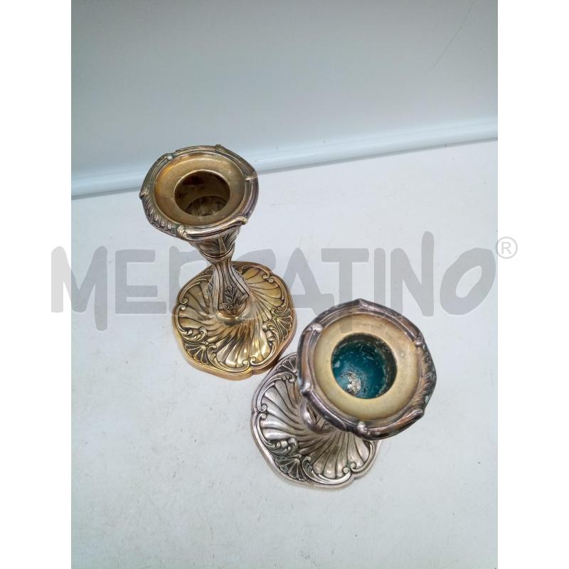 COPPIA CANDELABRI SHEFFIELD FOGLIEC ESELLATE | Mercatino dell'Usato Roma porta maggiore 3