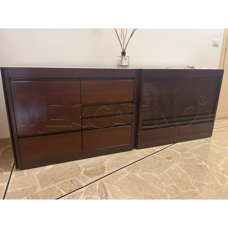 COPPIA CREDENZA MARMO ANNI 70  | Mercatino dell'Usato Roma porta maggiore 1