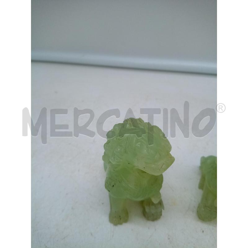 COPPIA SCULTURE LEONI GIADA   | Mercatino dell'Usato Roma porta maggiore 3