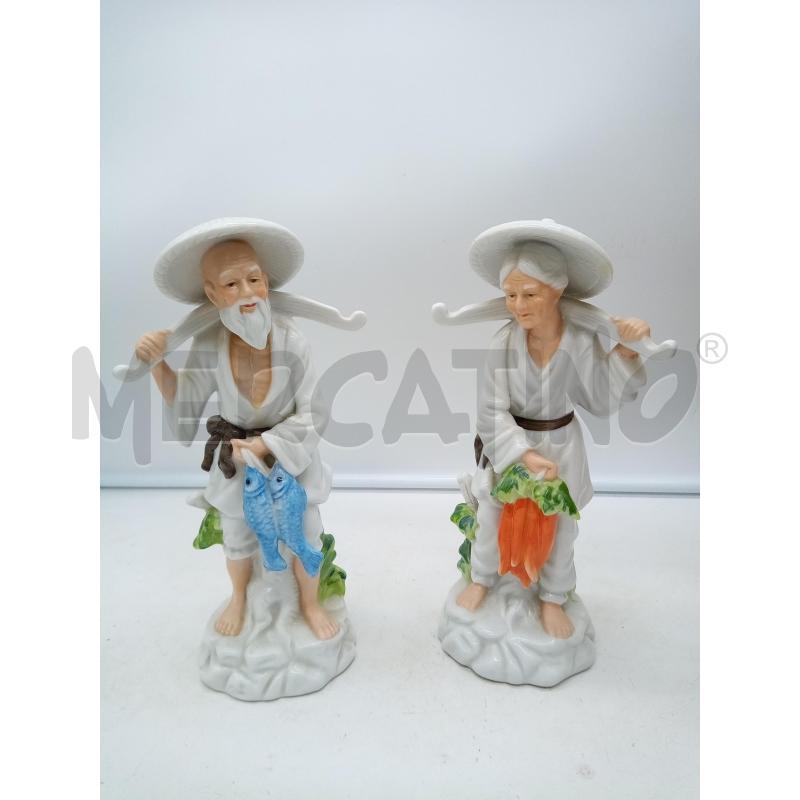 COPPIA STATUINE LUI LEI PORC CHINA  | Mercatino dell'Usato Roma porta maggiore 1