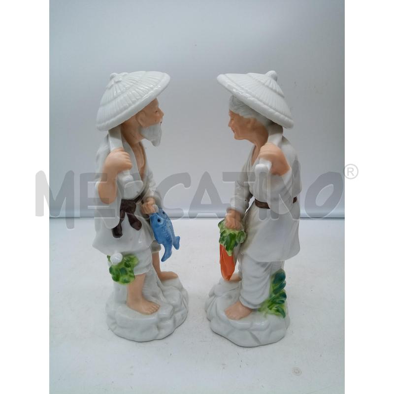 COPPIA STATUINE LUI LEI PORC CHINA  | Mercatino dell'Usato Roma porta maggiore 2