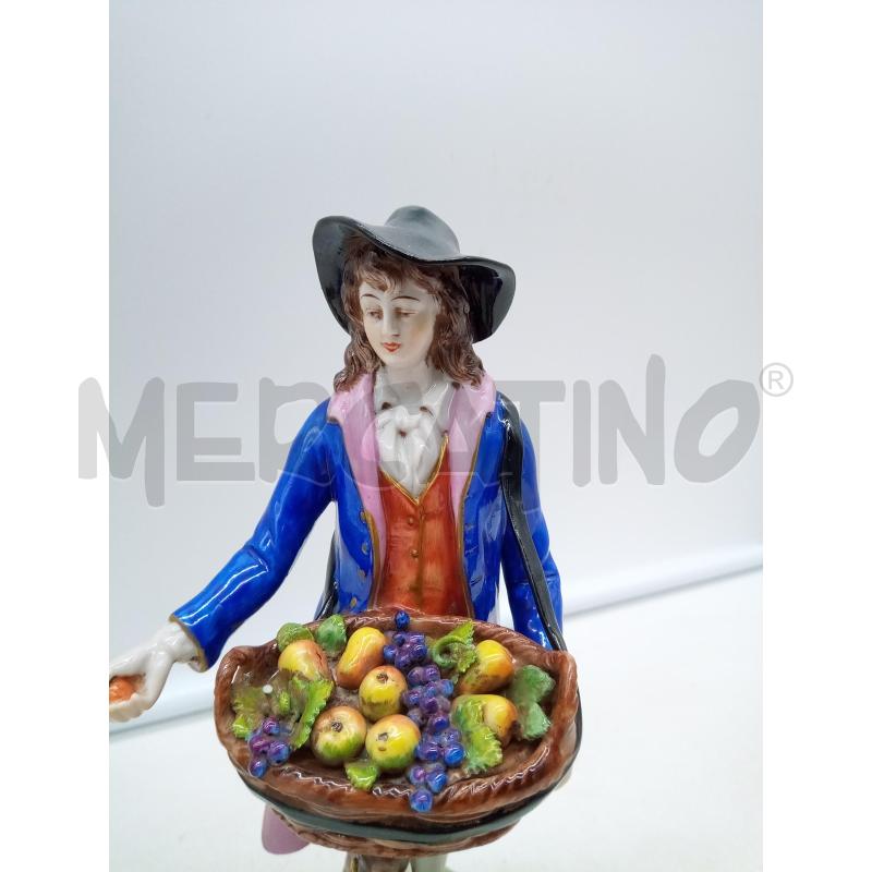 COPPIA STATUINE PORCELLANA VOLKSTEDT CONTADINI | Mercatino dell'Usato Roma porta maggiore 3
