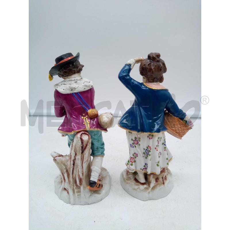 COPPIA STATUINE PORC CDM CONTADINELLI LIEVI DIFETTI | Mercatino dell'Usato Roma porta maggiore 3