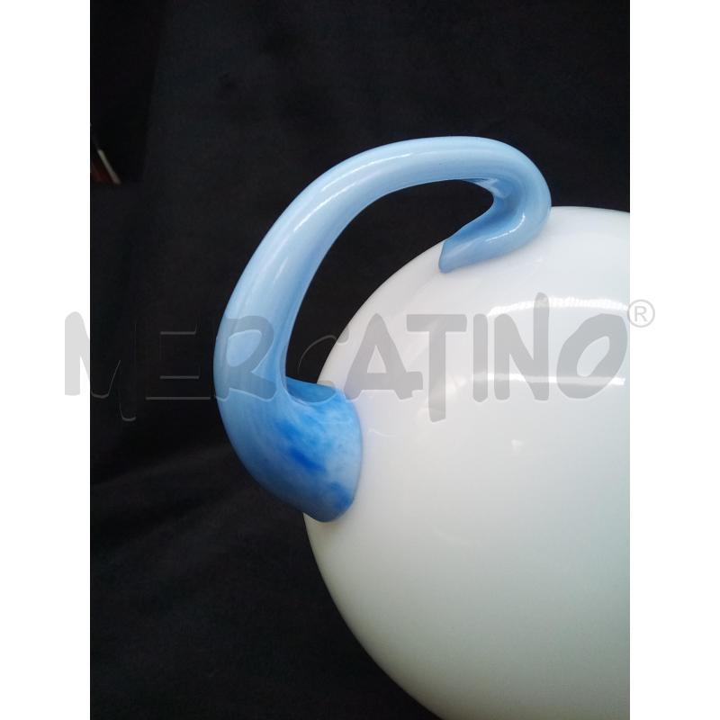DECANTER LATTE IN VETRO BRACCIO AZZURRO DIFETTI | Mercatino dell'Usato Roma porta maggiore 4