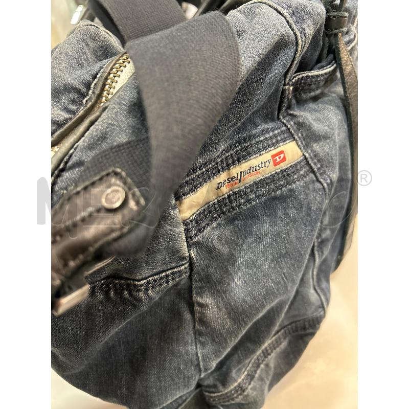 DIESEL BORSONE DENIM 2 MANICI NERI PELLE TRACOLLA | Mercatino dell'Usato Roma porta maggiore 2