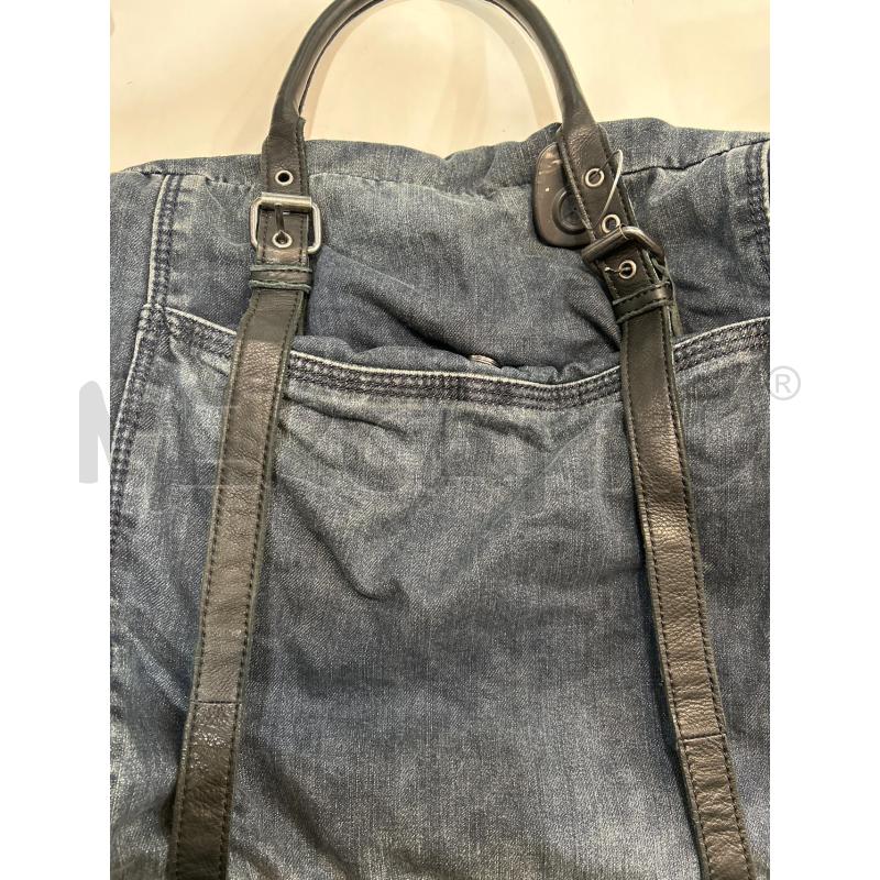 DIESEL BORSONE DENIM 2 MANICI NERI PELLE TRACOLLA | Mercatino dell'Usato Roma porta maggiore 4