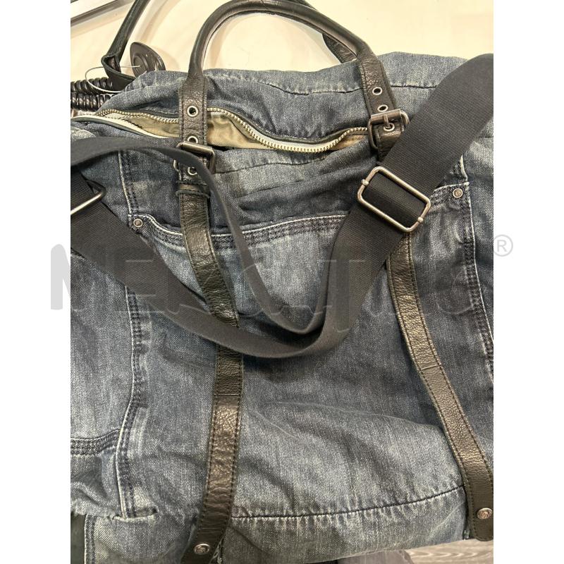 DIESEL BORSONE DENIM 2 MANICI NERI PELLE TRACOLLA | Mercatino dell'Usato Roma porta maggiore 5