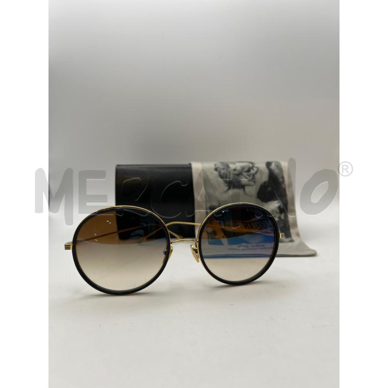 DITA OCCHIALI LENTE TONDA MARRONE ASTE GOLD LD | Mercatino dell'Usato Roma porta maggiore 1