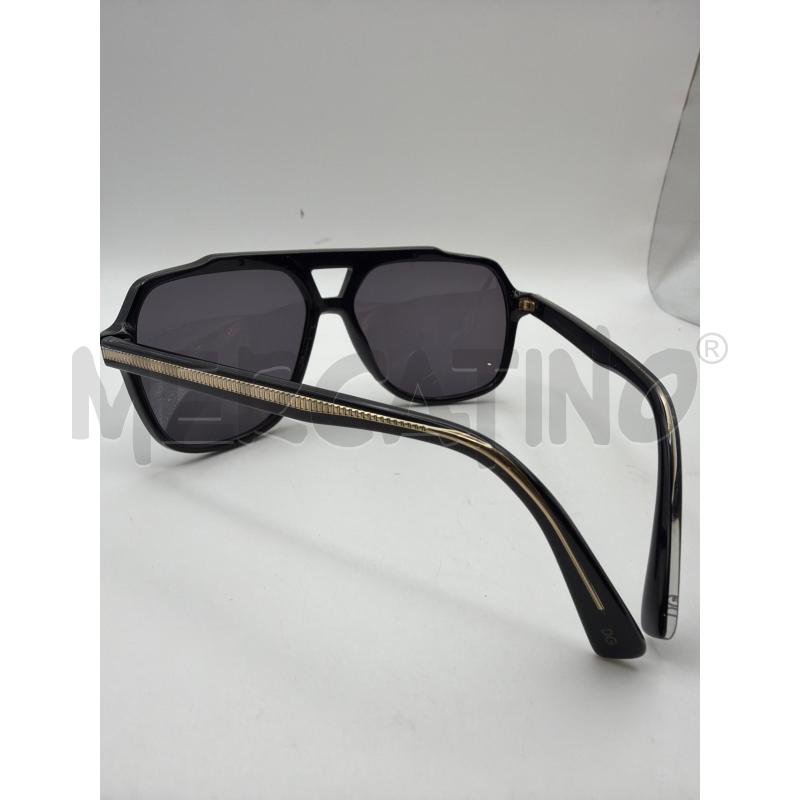 DOLCE & GABBANA OCCHIALI LENTE NERA MONTATURA NERA DETTAGLI GOLD | Mercatino dell'Usato Roma porta maggiore 3