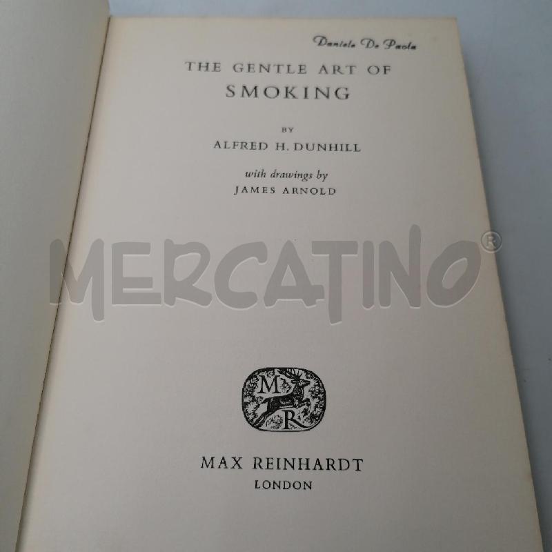 DUNHILL - THE GENTLE ART OF SMOKING  | Mercatino dell'Usato Roma porta maggiore 3