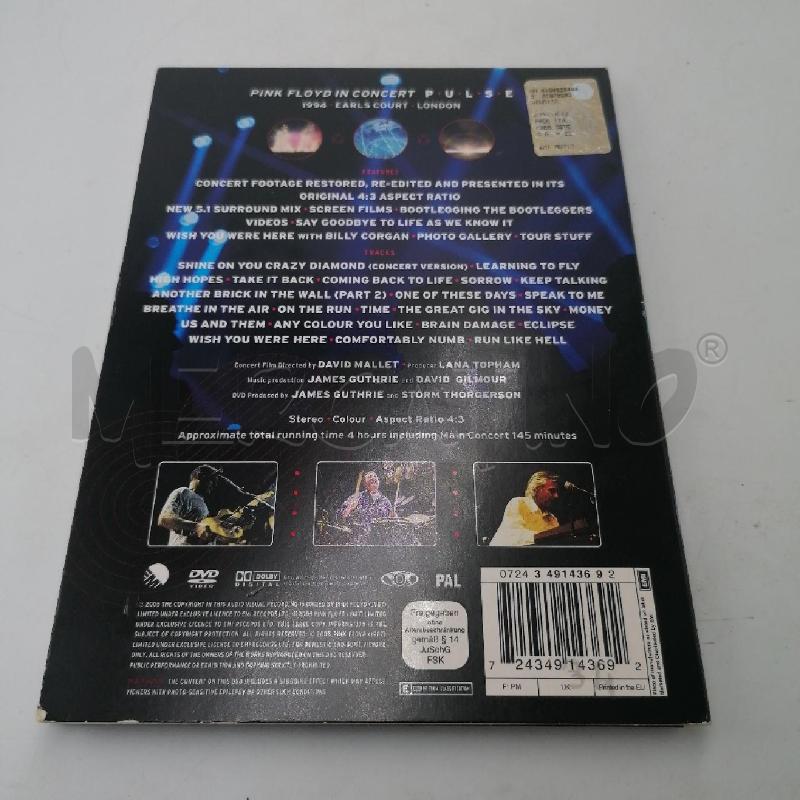 DVD PULSE PINK FLOYD | Mercatino dell'Usato Roma porta maggiore 2