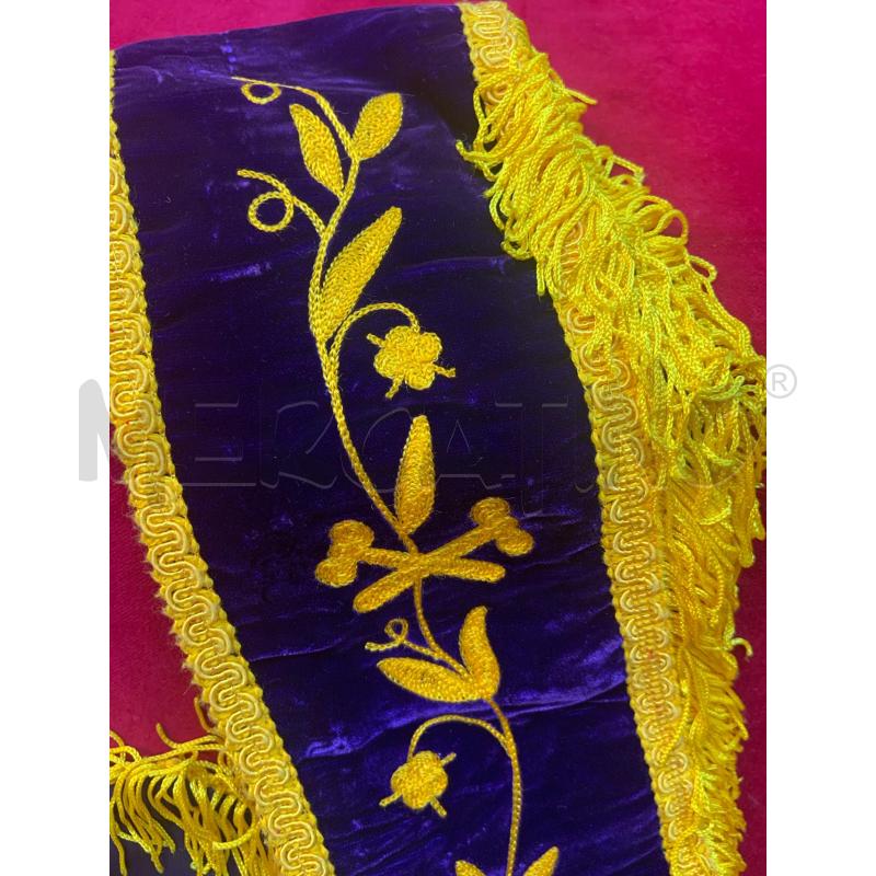 FASCIA MASSONICA DA MATRONA ORDINE DELLA STELLA D'ORIENTE VELLUTO VIOLA  | Mercatino dell'Usato Roma porta maggiore 5