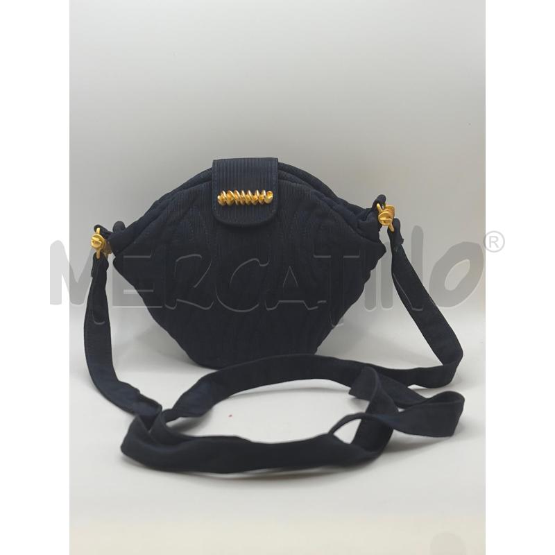 FENDI BORSA DONNA BLU FUSILLO GOLD TRACOLLA TRAPUNTATA MINI   | Mercatino dell'Usato Roma porta maggiore 1