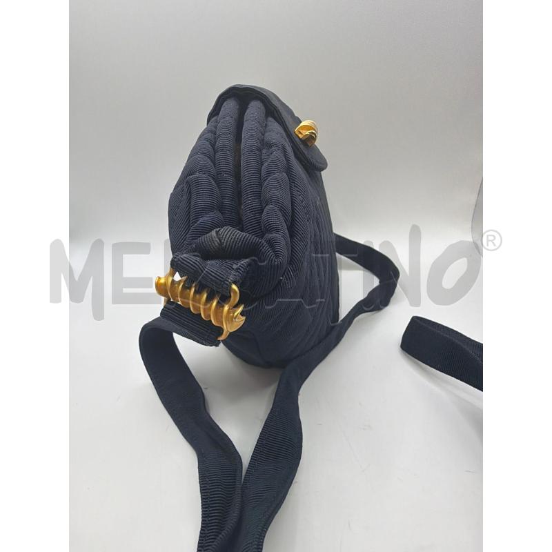FENDI BORSA DONNA BLU FUSILLO GOLD TRACOLLA TRAPUNTATA MINI   | Mercatino dell'Usato Roma porta maggiore 3